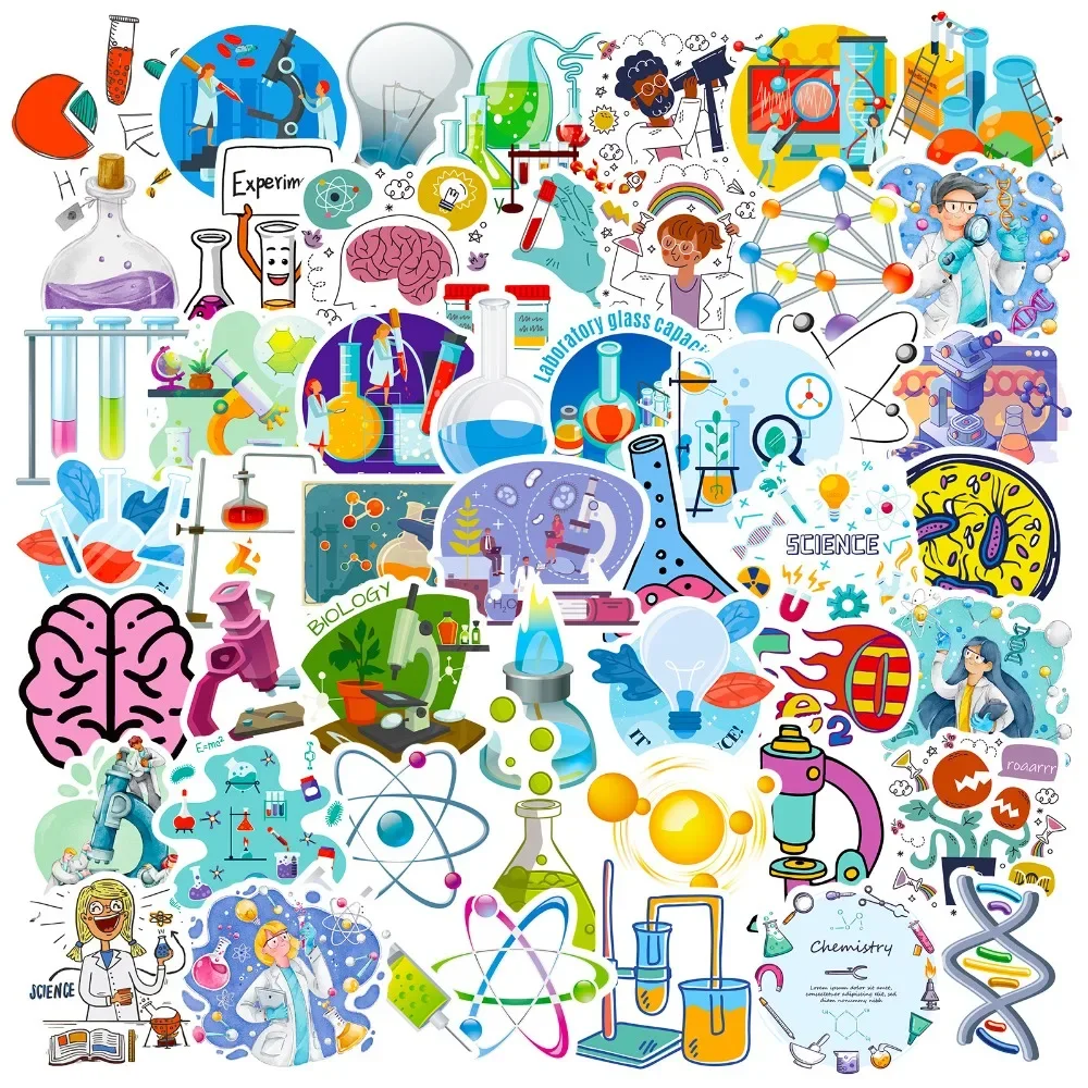 Vintage Fashion Toys - 50 Uds. De pegatinas de laboratorio