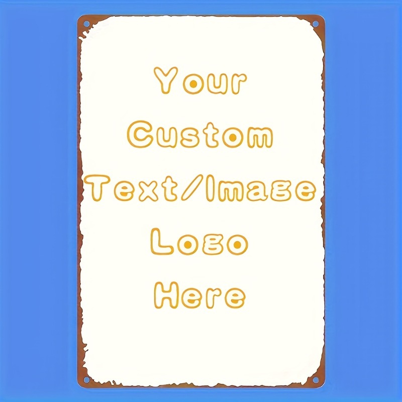 Vintage Fashion Wall Art - Letrero de Metal Rectangular Personalizado para