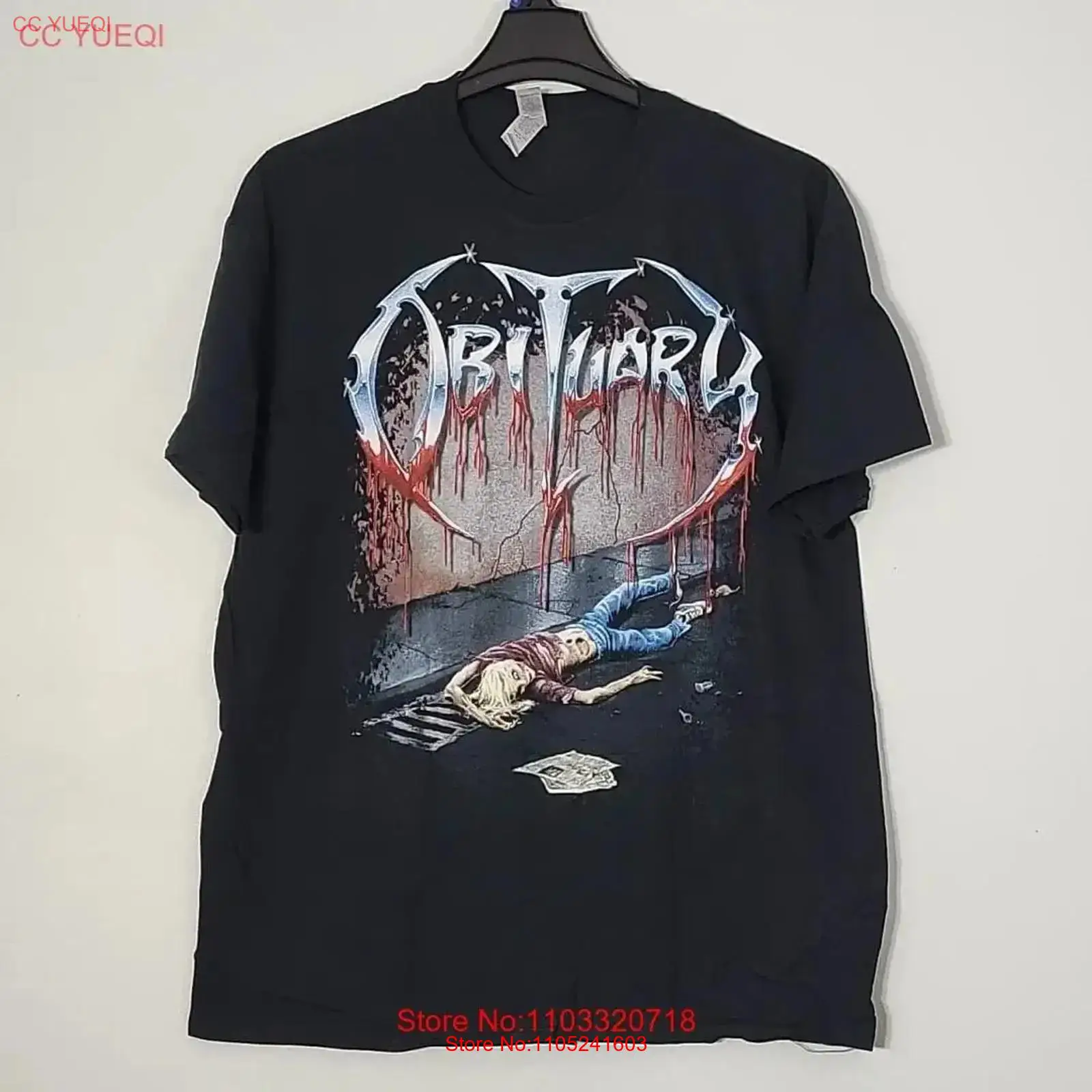 Vintage Fashion Obituaries - OBITUARY Slowly We Rot XL camiseta