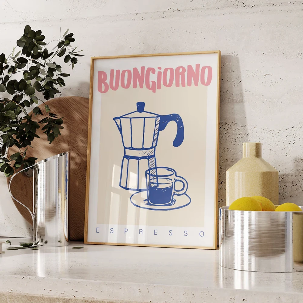 Vintage Fashion Wall Art - Impresiones artísticas de pared de café