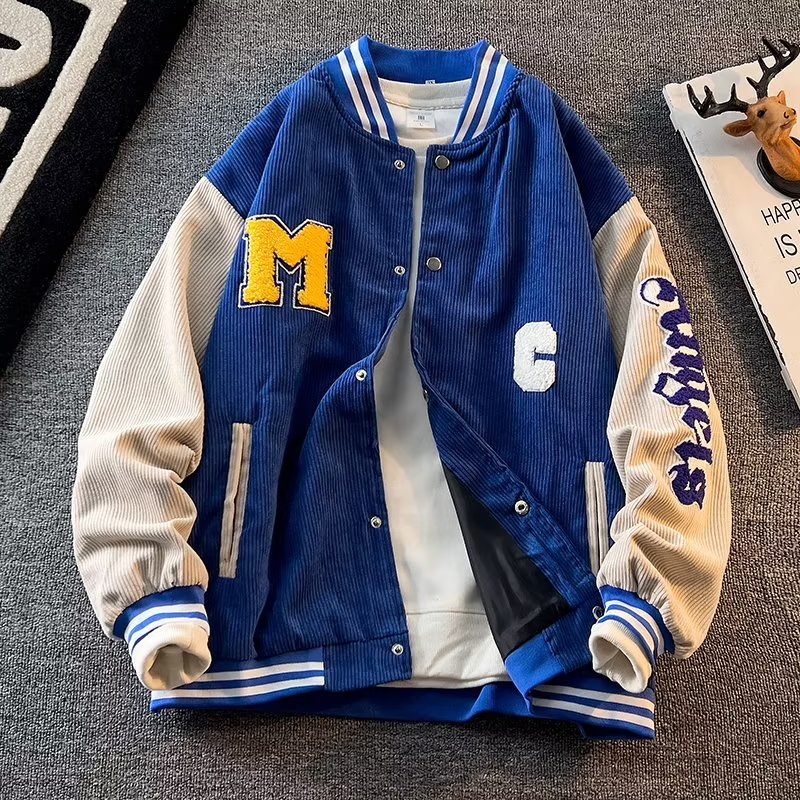 Varsity Jacket Wool - Chaqueta de béisbol de pana para