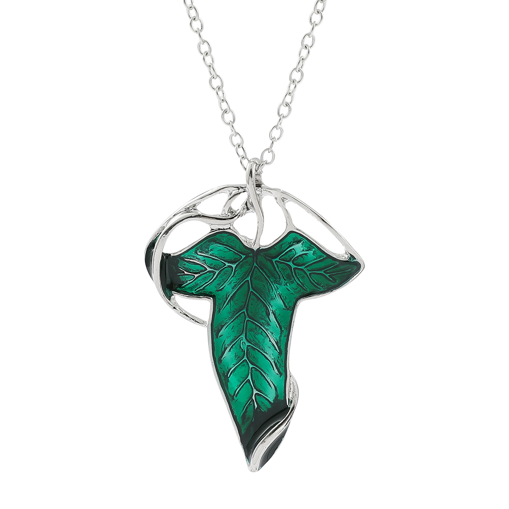 Vintage Urban Fashion - Collar con Colgante de Hoja Verde