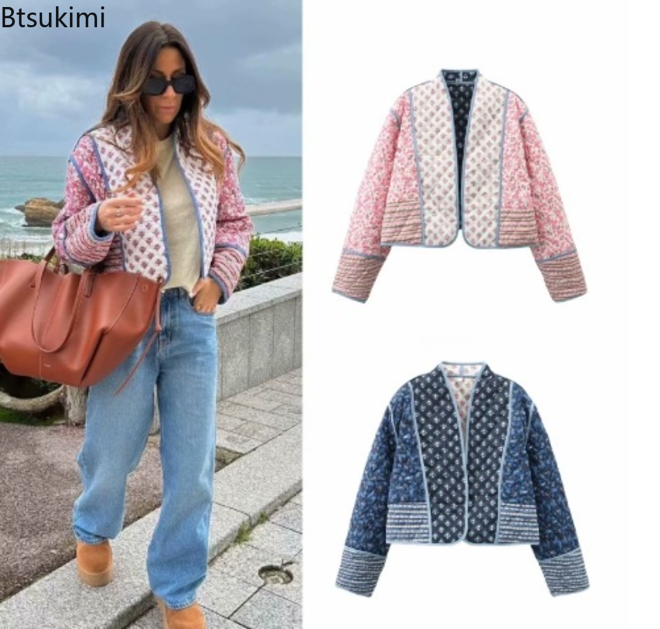 Vintage Fashion Postcards - Nueva Chaqueta Acolchada Reversible de Moda
