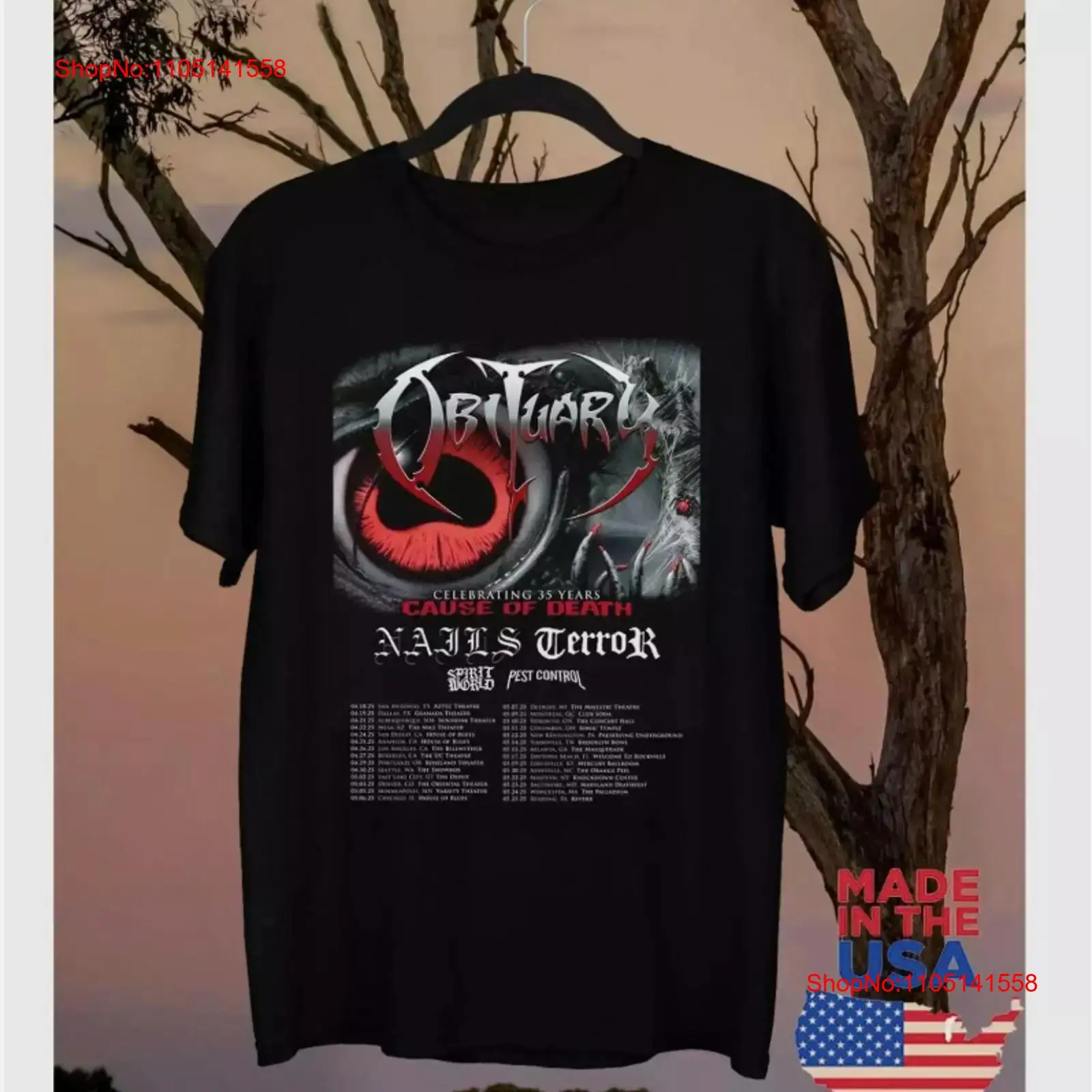 Vintage Fashion Obituaries - Camiseta de 35 años de CAUSE