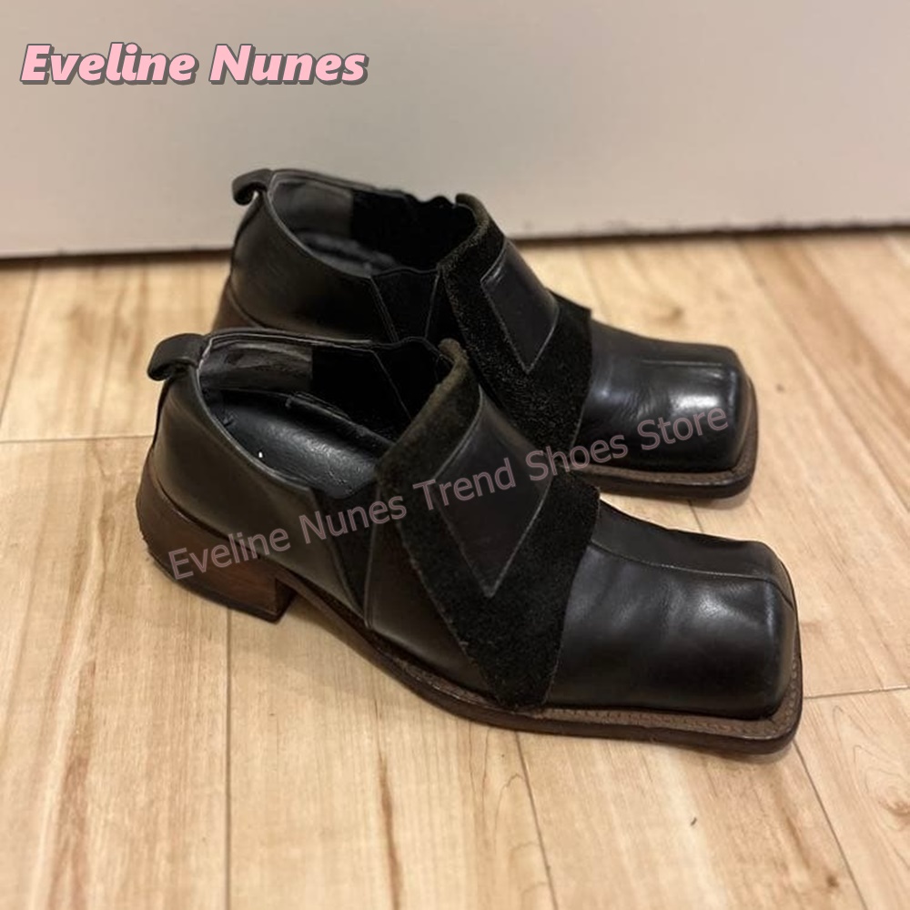 Vintage Slip Dress - Zapatos de tacón grueso retro para