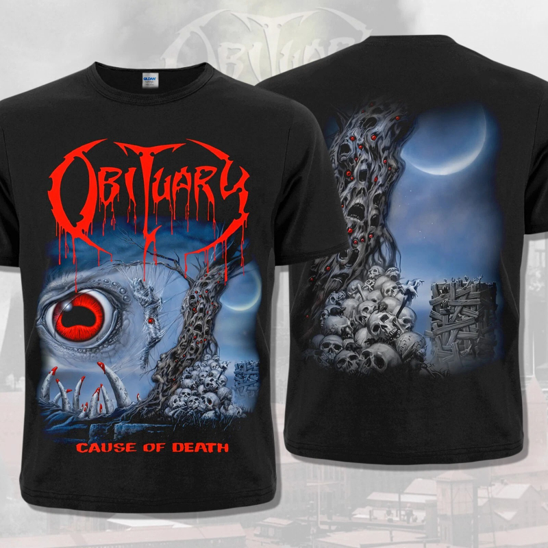 Vintage Fashion Obituaries - Camiseta negra americana, obituario, causa de