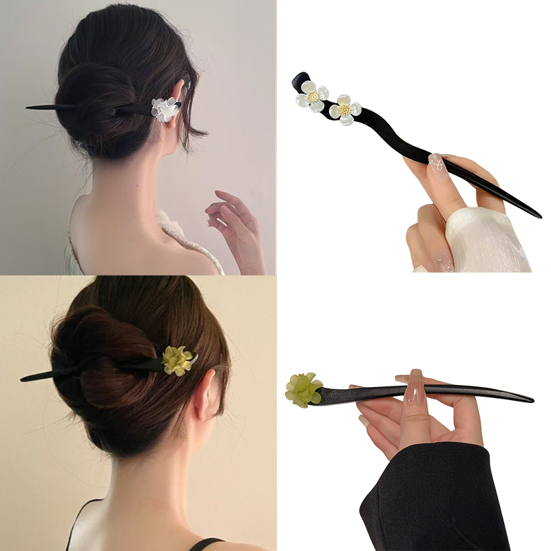Vintage Urban Fashion - Palillos para el cabello de flores