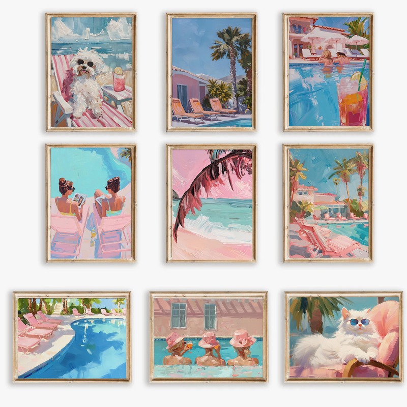 Vintage Fashion Wall Art - Póster Vintage para fiesta en la