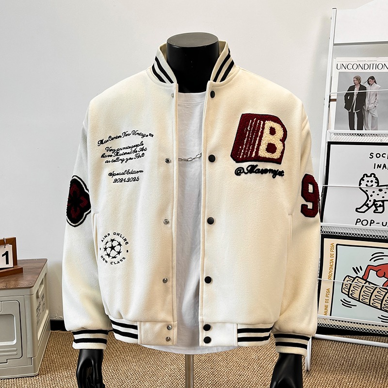 Varsity Jacket Wool - Abrigo nuevo de primavera 2026, chaqueta