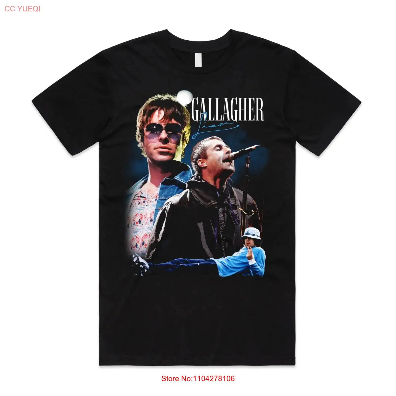 Vintage Fashion Uk - Camiseta de Homenaje a Liam Gallagher,