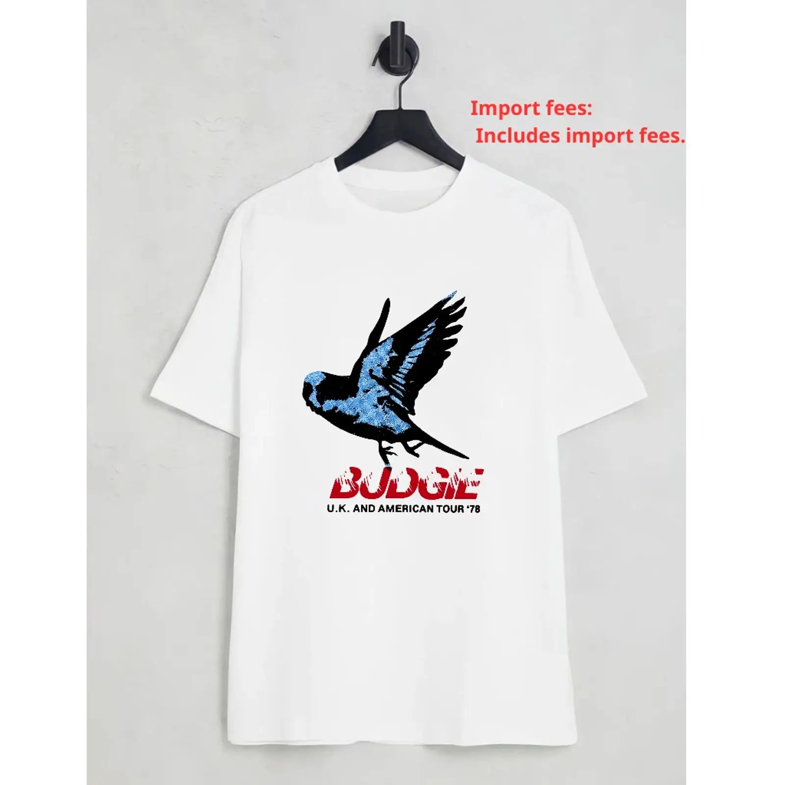 Vintage Fashion Uk - Camiseta de la banda Budgie UK