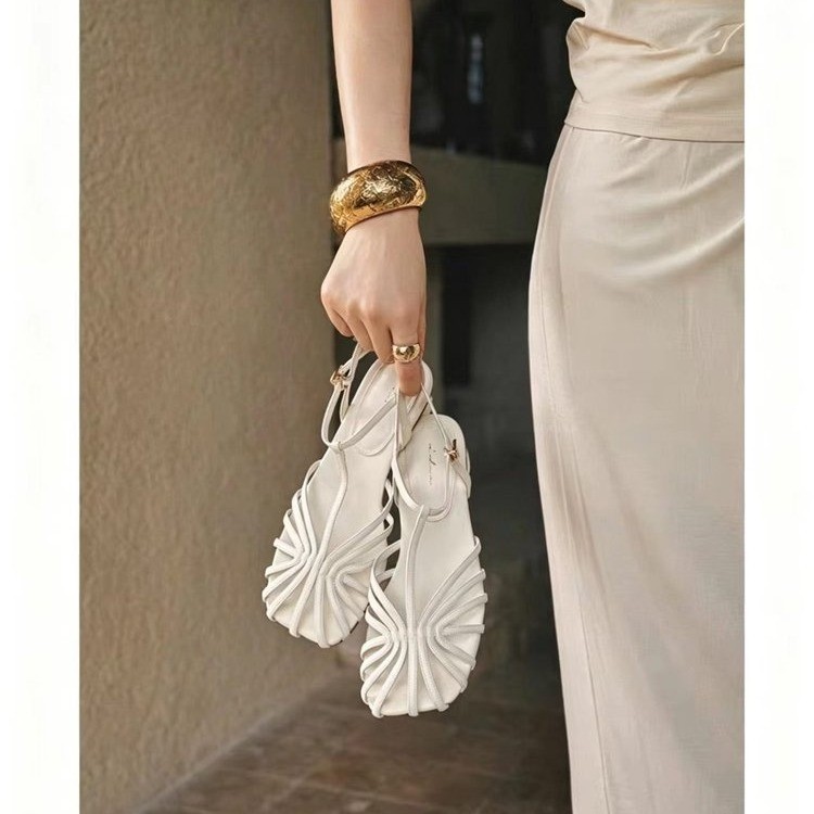 Sandalias de tacón bajo estilo - Vintage Style Women Fashion reseña y precio