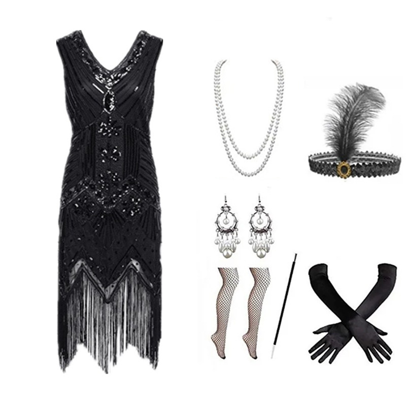 Conjunto de Vestido Flapper de - Vintage Slip Dress reseña y precio