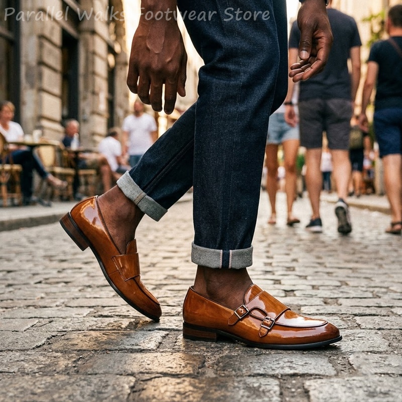 Mocasines de doble hebilla par - Vintage Slip Dress reseña y precio