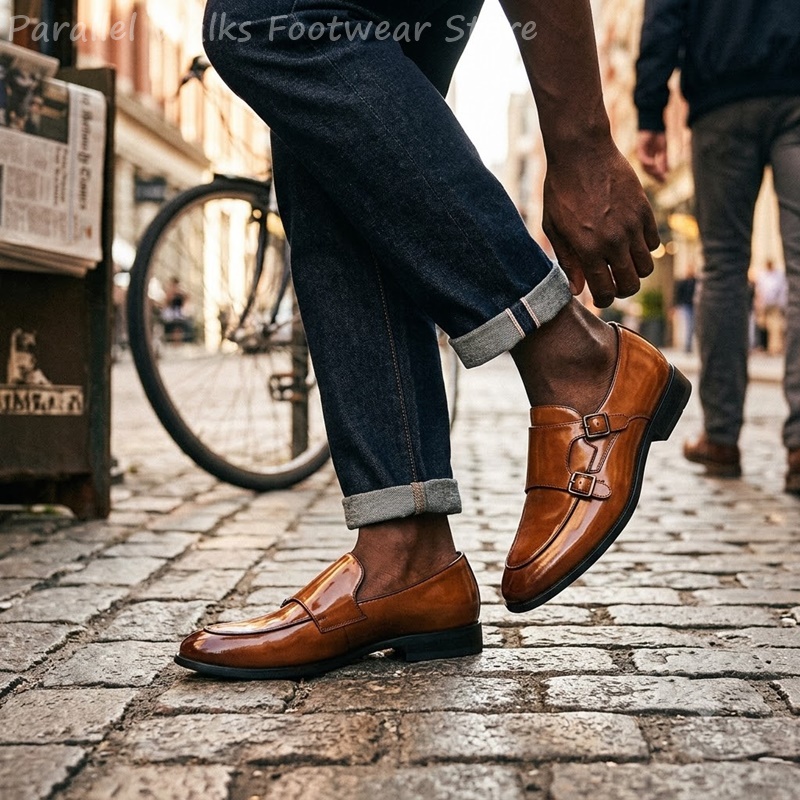 Mocasines de doble hebilla par - Vintage Slip Dress reseña y precio