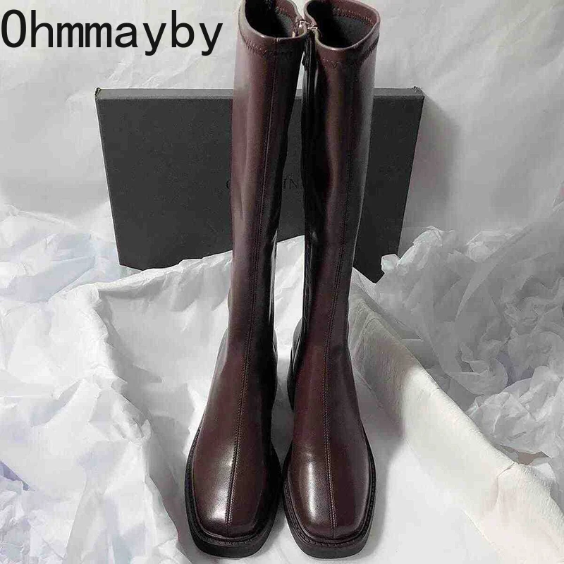 Botas hasta la rodilla De tacó - Vintage Style Women Fashion reseña y precio