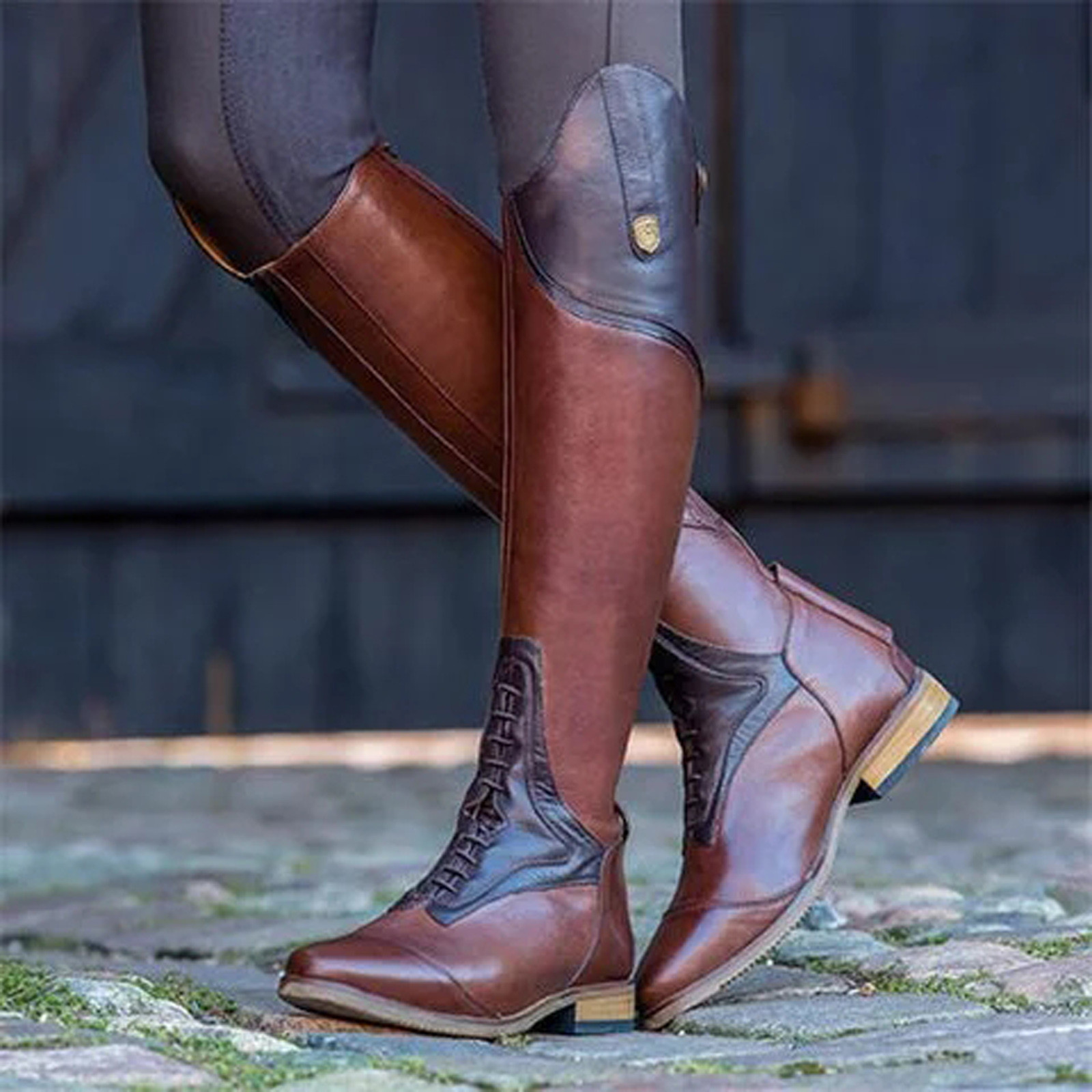 Botas Altas hasta la Rodilla,  - Vintage Style Women Fashion reseña y precio