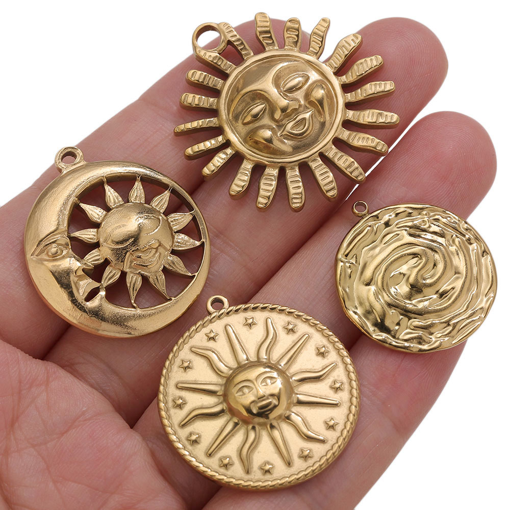 5 piezas de dijes de sol redon - Vintage Urban Fashion reseña y precio