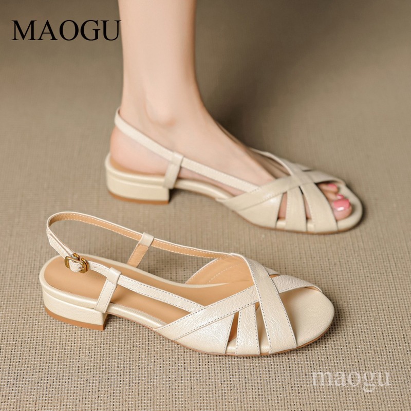 Sandalias de tacón bajo con ti - Vintage Style Women Fashion reseña y precio