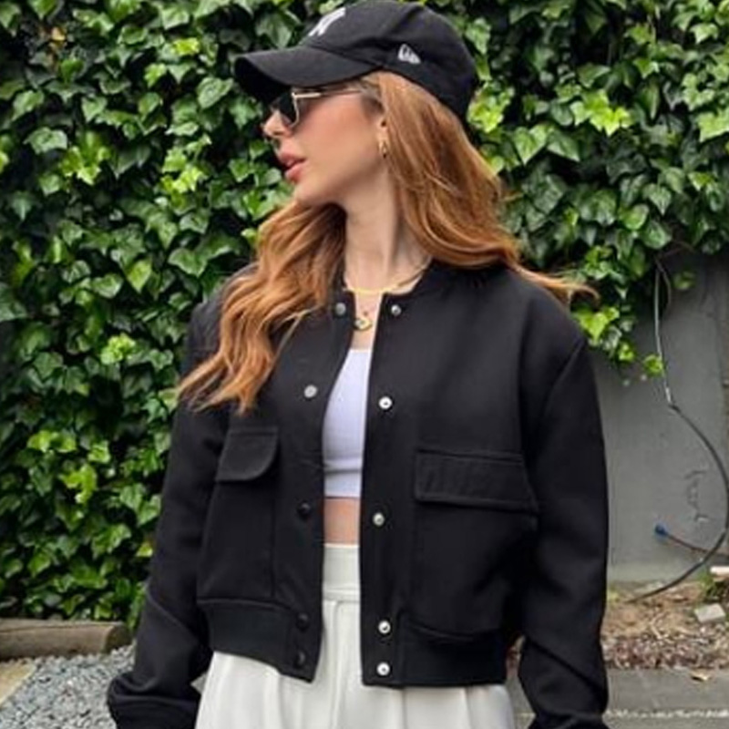 HXAO Chaqueta Bomber para Muje - Varsity Jacket Wool reseña y precio