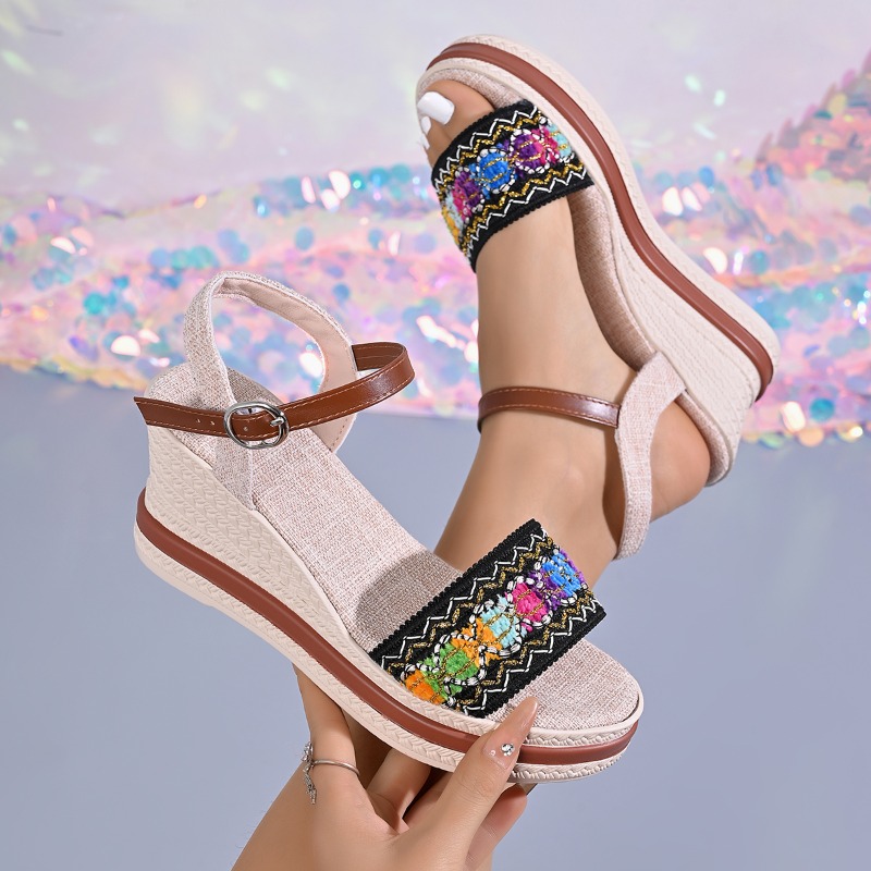 Sandalias de Mujer con Platafo - Vintage Style Women Fashion reseña y precio