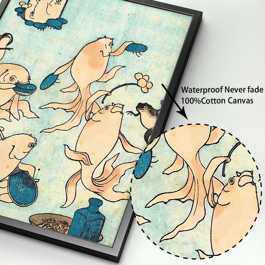 Póster de arte japonés Hokusai - Vintage Fashion Wall Art reseña y precio